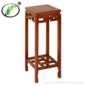 Chinese square wooden floor bonsai stand